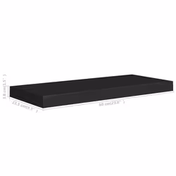 VidaXL 323832 étagères Panneaux MDF, Métal Noir - Vue supplémentaire 6