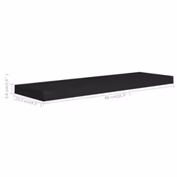 VidaXL 323835 étagères Panneaux MDF, Métal Noir - Vue supplémentaire 7