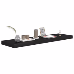 VidaXL 323838 étagères Panneaux MDF, Métal Noir