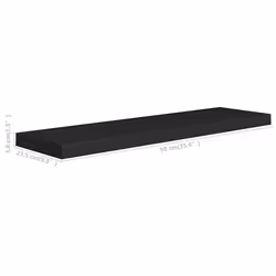 VidaXL 323838 étagères Panneaux MDF, Métal Noir - Vue supplémentaire 7