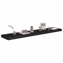 VidaXL 323841 étagères Panneaux MDF, Métal Noir