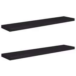 VidaXL 323842, Panneaux MDF, Métal, Noir, 1200 mm, 235 mm, 38 mm, 2 pièce(s)