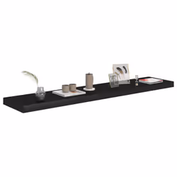 VidaXL 323842 étagères Panneaux MDF, Métal Noir - Vue supplémentaire 7
