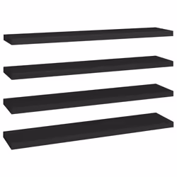 VidaXL 323843, Panneaux MDF, Métal, Noir, 1200 mm, 235 mm, 38 mm, 4 pièce(s)