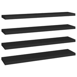 VidaXL 323843 étagères Panneaux MDF, Métal Noir