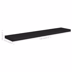 VidaXL 323843 étagères Panneaux MDF, Métal Noir - Vue supplémentaire 7