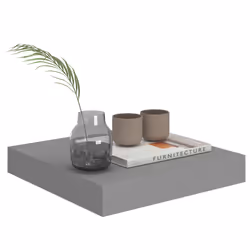 VidaXL 323844 étagères Panneaux MDF, Métal Gris