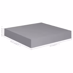 VidaXL 323844 étagères Panneaux MDF, Métal Gris