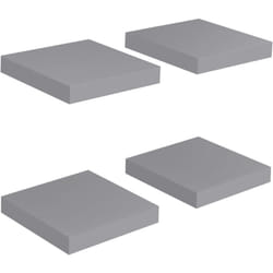 Vidaxl - tagères murales flottantes 4 pcs Gris 23x23,5x3,8 cm mdf