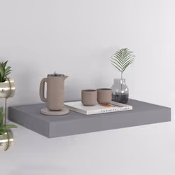 VidaXL 323847 étagères Panneaux MDF, Métal Gris