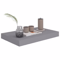 VidaXL 323847 étagères Panneaux MDF, Métal Gris