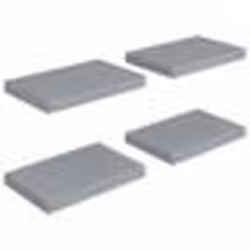 vidaXL Étagères murales flottantes 4 pcs Gris 40x23x3,8 cm MDF - TU