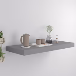 VidaXL 323853 étagères Panneaux MDF, Métal Gris
