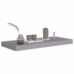 VidaXL 323853 étagères Panneaux MDF, Métal Gris