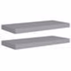 vidaXL Étagères murales flottantes 2 pcs Gris 60x23,5x3,8 cm MDF - TU