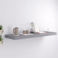 VidaXL 323856 étagères Panneaux MDF, Métal Gris