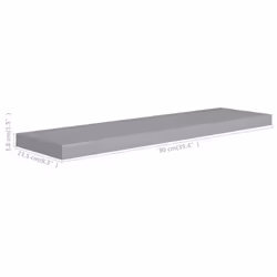 VidaXL 323859 étagères Panneaux MDF, Métal Gris - Vue supplémentaire 7