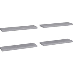 Vidaxl - tagères murales flottantes 4 pcs gris 90x23,5x3,8 cm mdf