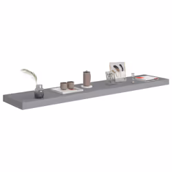 VidaXL 323862 étagères Panneaux MDF, Métal Gris