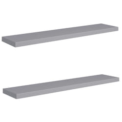 VidaXL 323863 étagères Panneaux MDF, Métal Gris