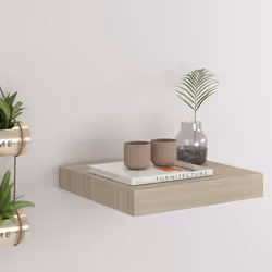 VidaXL 323868 étagères Panneaux MDF, Métal Chêne