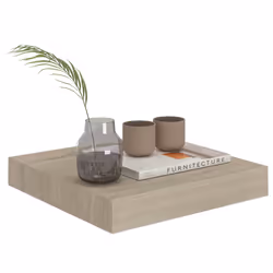 VidaXL 323868 étagères Panneaux MDF, Métal Chêne