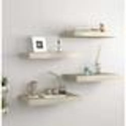 vidaXL Étagères murales flottantes 4 pcs chêne 40x23x3,8 cm MDF