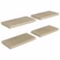 vidaXL Étagères murales flottantes 4 pcs chêne 50x23x3,8 cm MDF - TU