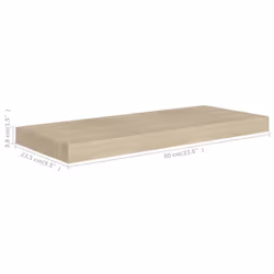 VidaXL 323874 étagères Panneaux MDF, Métal Chêne - Vue supplémentaire 7
