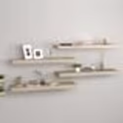vidaXL Étagères murales flottantes 4 pcs Chêne 80x23,5x3,8 cm MDF - TU