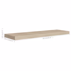 VidaXL 323880 étagères Panneaux MDF, Métal Chêne - Vue supplémentaire 7