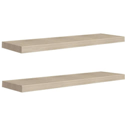 Vidaxl - tagères murales flottantes 2 pcs chêne 90x23,5x3,8 cm mdf