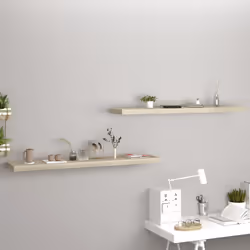 VidaXL 323884 étagères Panneaux MDF, Métal Chêne