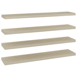 VidaXL 323885 étagères Panneaux MDF, Métal Chêne