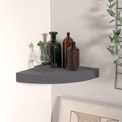 VidaXL 323892 étagères Panneaux MDF, Métal Gris