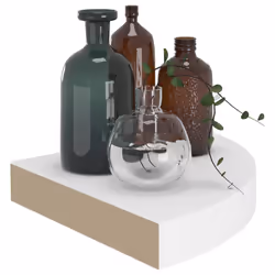 VidaXL 323895 étagères Panneaux MDF, Métal Blanc - Vue supplémentaire 6