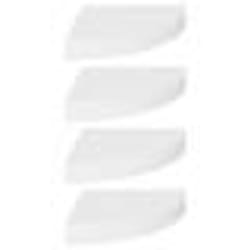 vidaXL Étagères d'angle flottantes 4 pcs blanc 25x25x3,8 cm MDF