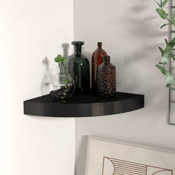 VidaXL 323898 étagères Panneaux MDF, Métal Noir