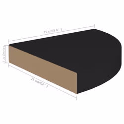VidaXL 323898 étagères Panneaux MDF, Métal Noir - Vue supplémentaire 6