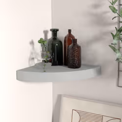 Cette étagère d’angle élégante est idéale pour afficher vos livres préférés, décorations, photos, prix, etc. Cette étagère de ...