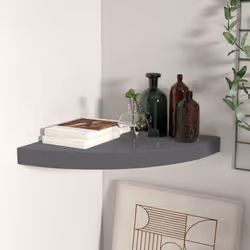 VidaXL 323913 étagères Panneaux MDF, Métal Gris