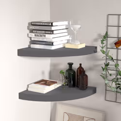 VidaXL 323914 étagères Panneaux MDF, Métal Gris