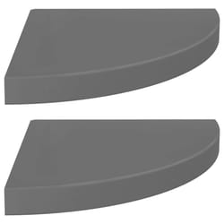 VidaXL 323915 étagères Panneaux MDF, Métal Gris