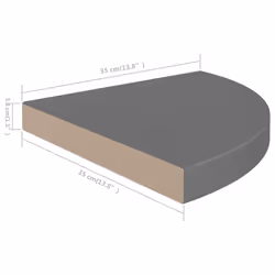 VidaXL 323915 étagères Panneaux MDF, Métal Gris - Vue supplémentaire 8
