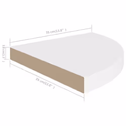 VidaXL 323918 étagères Panneaux MDF, Métal Blanc - Vue supplémentaire 5