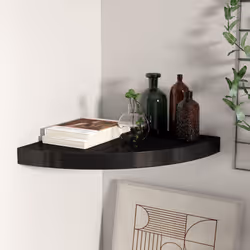 VidaXL 323919 étagères Panneaux MDF, Métal Noir