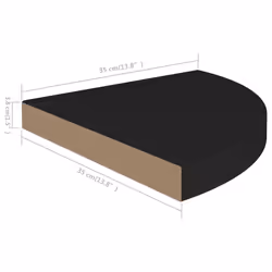 VidaXL 323919 étagères Panneaux MDF, Métal Noir - Vue supplémentaire 7