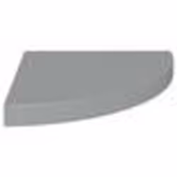 vidaXL Étagère d'angle flottante gris 35x35x3,8 cm MDF - TU