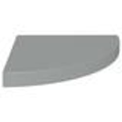 vidaXL Étagère d'angle flottante gris 35x35x3,8 cm MDF - TU