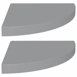 VidaXL 323923, Panneaux MDF, Métal, Gris, 350 mm, 350 mm, 38 mm, 2 pièce(s)